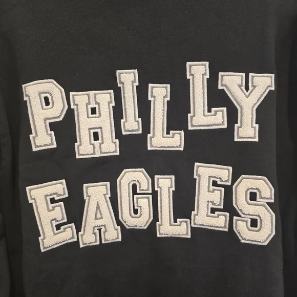 47 Philly Eagles Womens Black Stoney Clover Long Sleeve Track Jacket Sz Xl Nwt - Picture 11 of 15